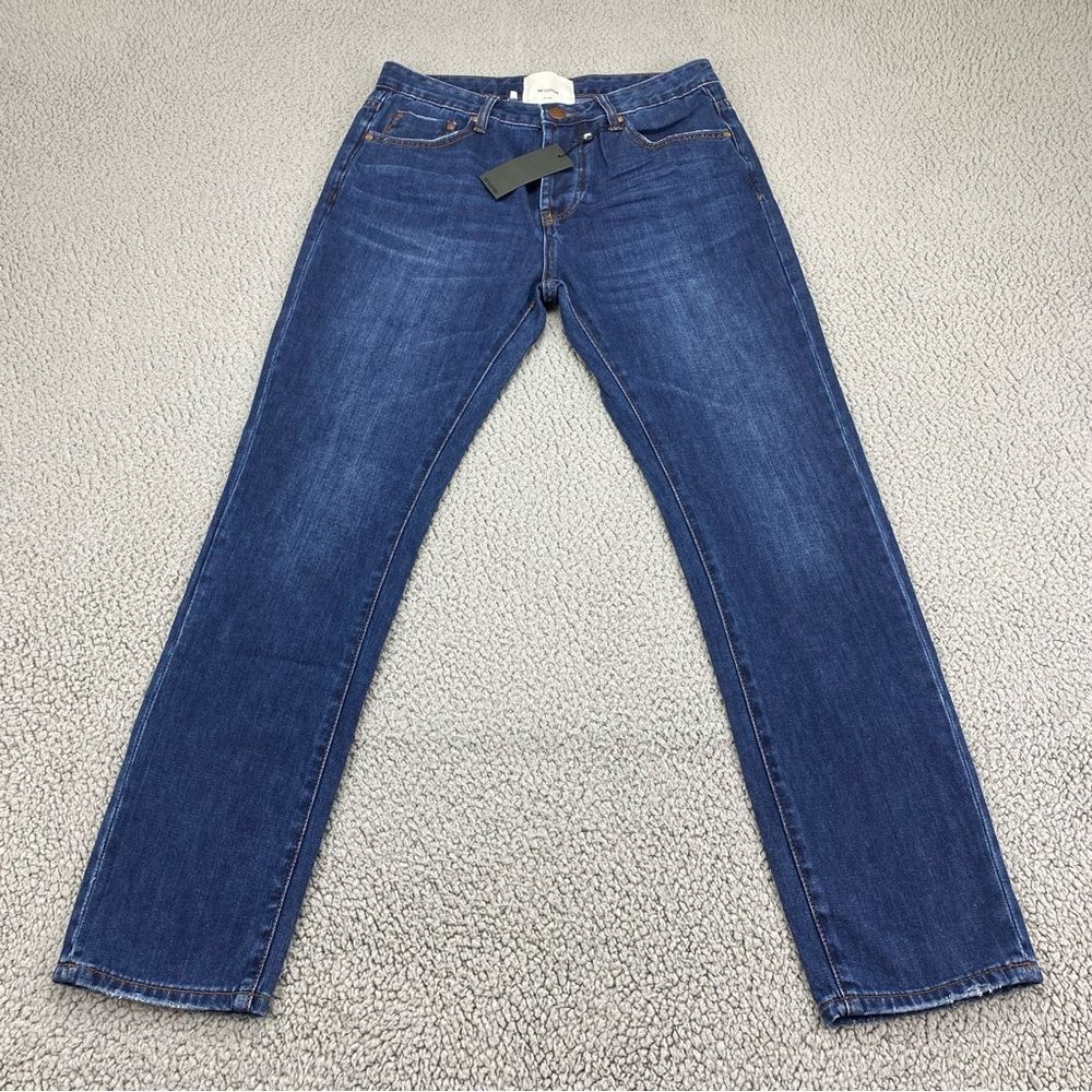 One Teaspoon Men Mr Classics Rigid Denim Straight Button Fly Jeans    Size:  32L